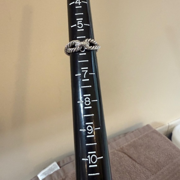 David Yurman Crossover Cable and Pave Ring. Size 6 - Picture 4 of 12